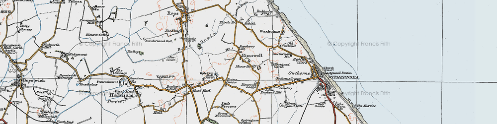 Old map of Rimswell in 1924