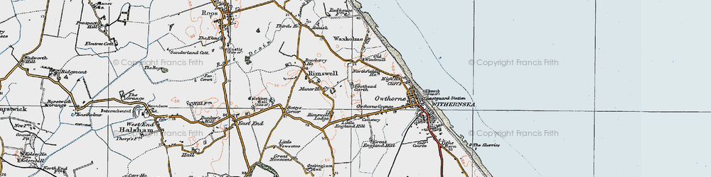 Old map of Rimswell Valley in 1924