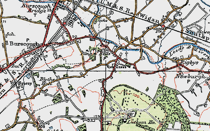 Old map of Ring o' Bells in 1923
