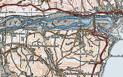 Old map of Ringmore in 1919