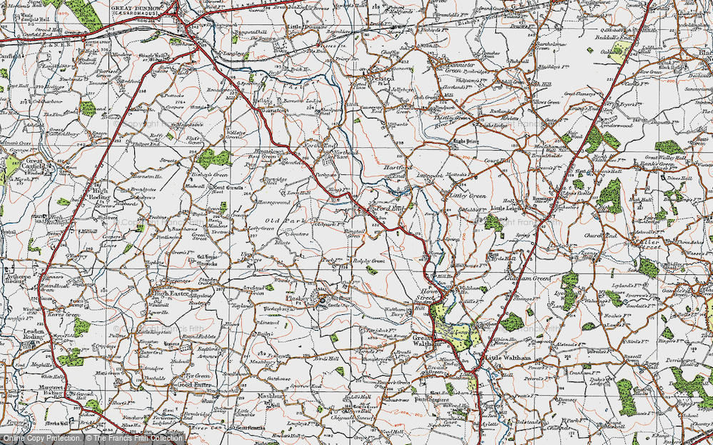 Old Map of Ringtail Green, 1919 in 1919