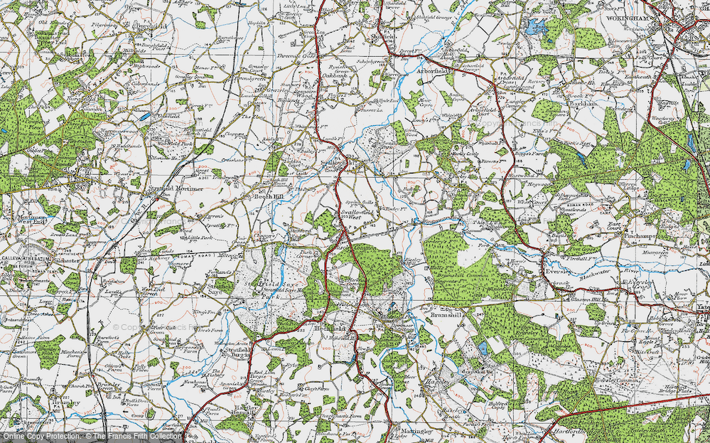 Old Map of Riseley, 1919 in 1919