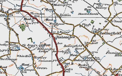 Old map of Buck's Green in 1921