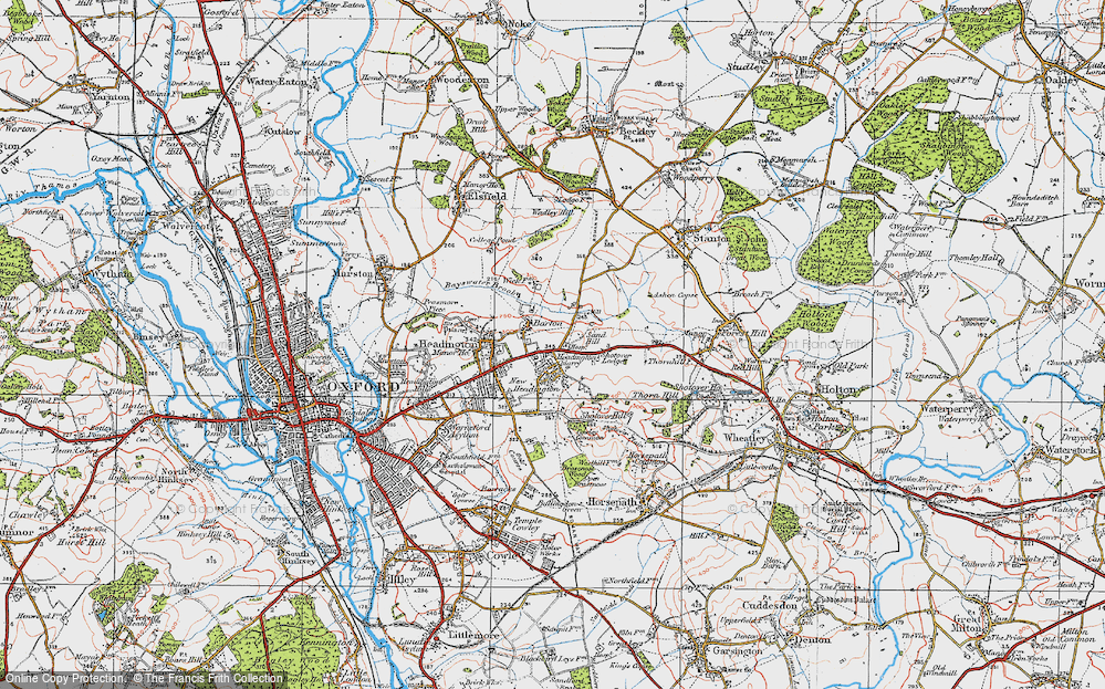 Old Map of Risinghurst, 1919 in 1919
