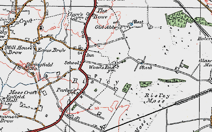 Old map of Risley in 1923