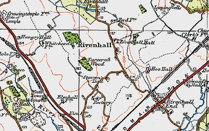 Old map of Rivenhall in 1921