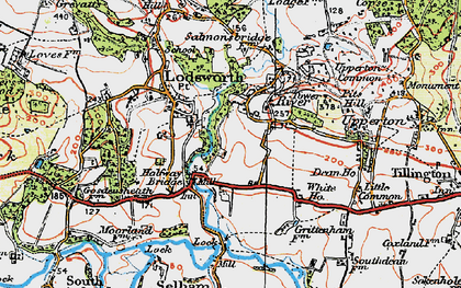 Old map of River Common in 1920