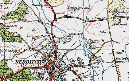 Old map of Riverside in 1919