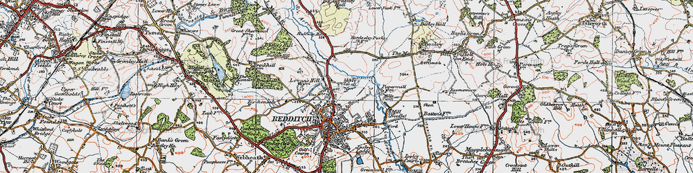 Old map of Riverside in 1919