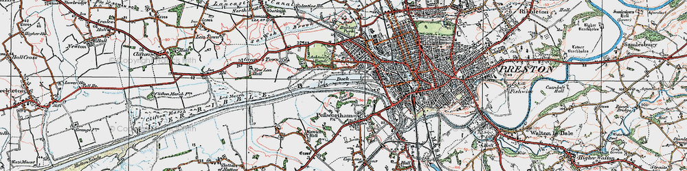 Old map of Riverside Docklands in 1924