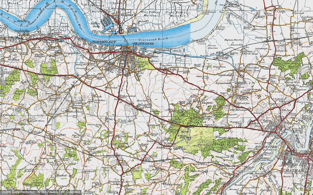 Old Maps Of Riverview Park Kent Francis Frith   Riverview Park 1920 Pop818673 