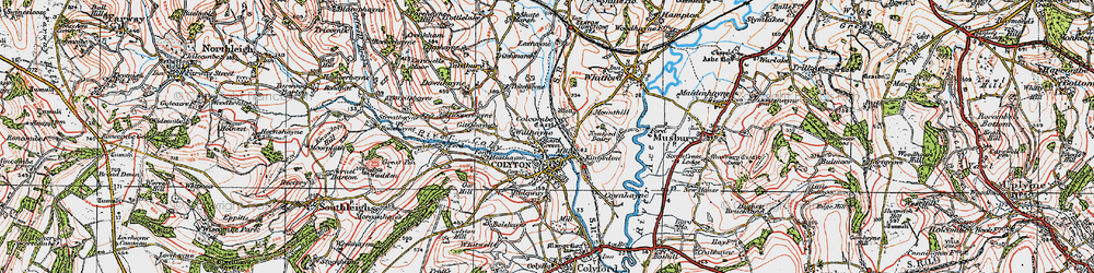 Old map of Road Green in 1919