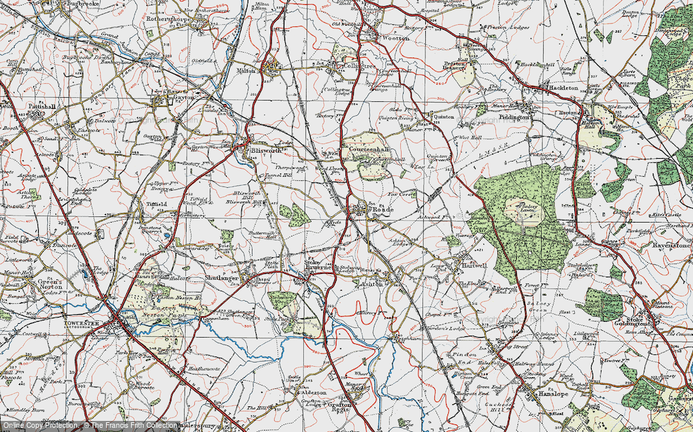 Old Map of Roade, 1919 in 1919