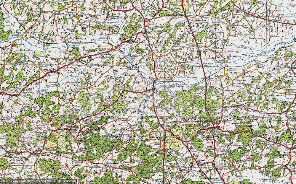 Old Map of Robertsbridge, 1921 in 1921