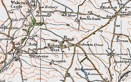 Old map of Robeston West in 1922