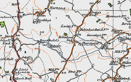 Old map of Robinhood End in 1920