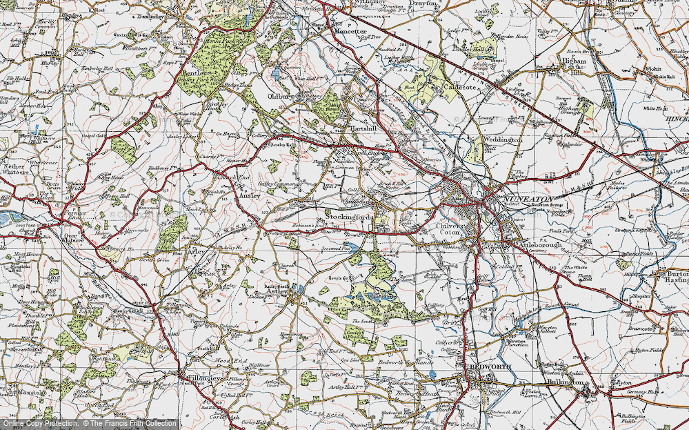 Old Map of Robinson's End, 1920 in 1920
