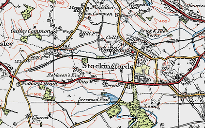 Old map of Robinson's End in 1920