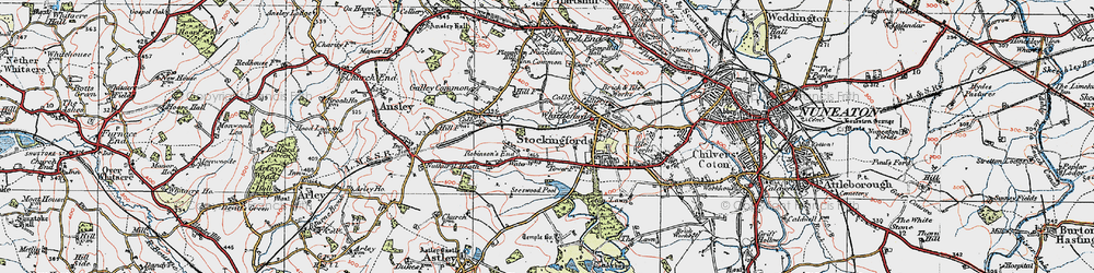 Old map of Robinson's End in 1920