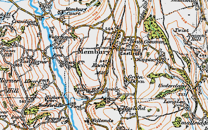 Old map of Rock in 1919