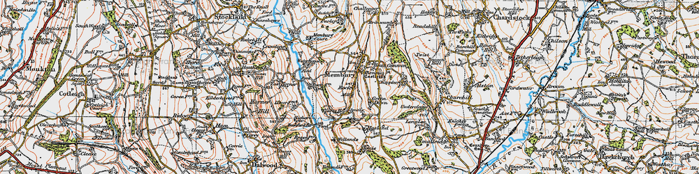 Old map of Rock in 1919