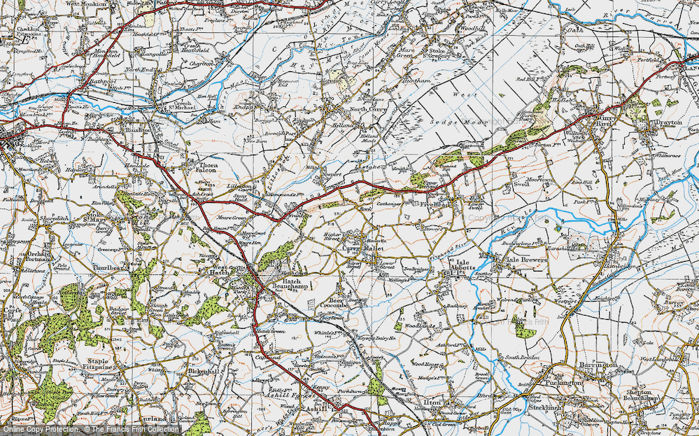 Old Map of Rock, 1919 in 1919