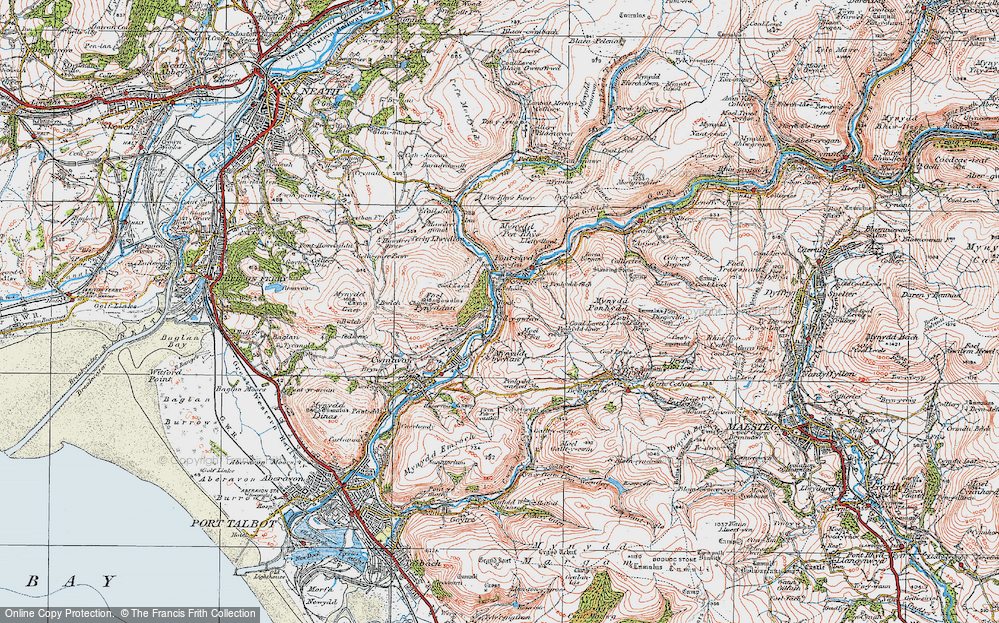 Old Map of Rock, 1922 in 1922