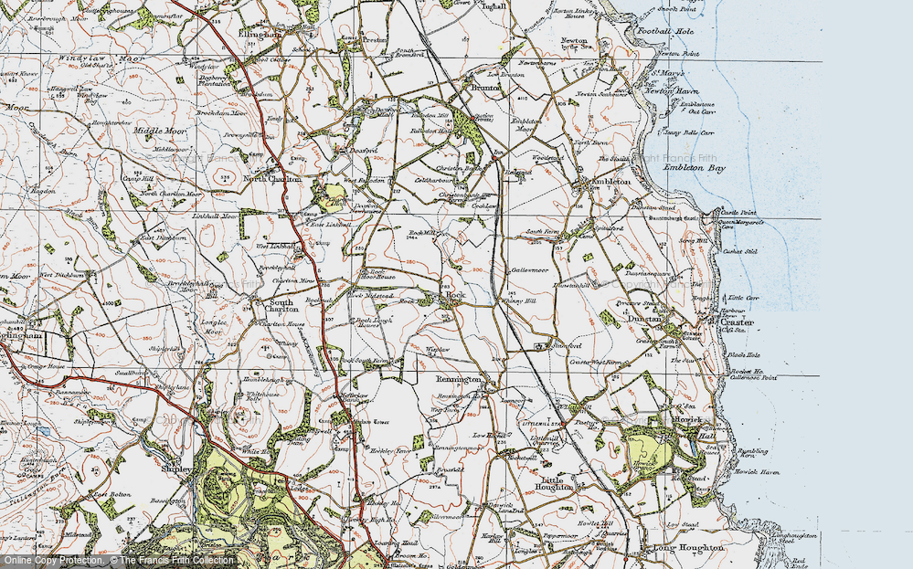Old Map of Historic Map covering Wisplaw in 1926