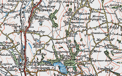Old map of Rock End in 1923
