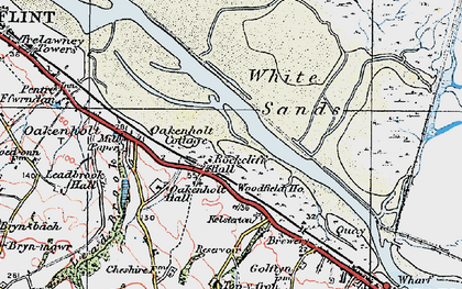 Old map of Rockcliffe in 1924