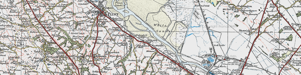 Old map of Rockcliffe in 1924