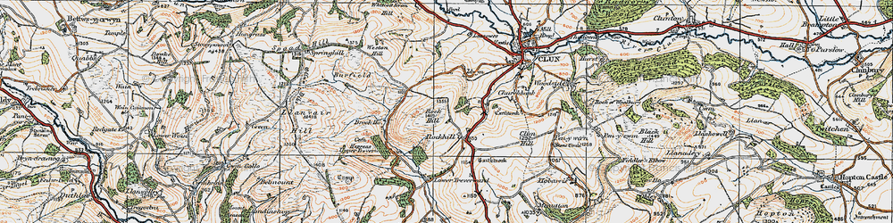 Old map of Rockhill in 1920