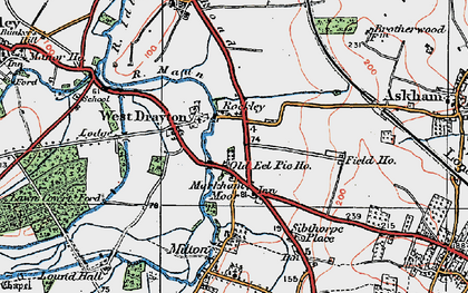 Old map of Rockley in 1923