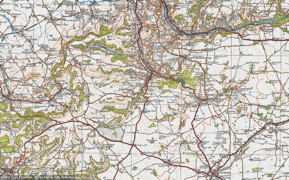 Old Map of Rockness, 1919 in 1919