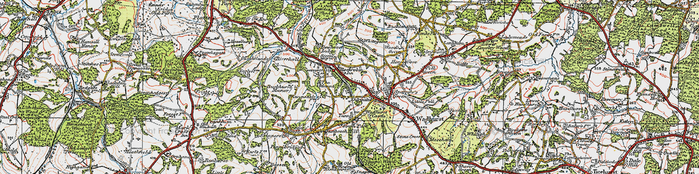 Old map of Rockrobin in 1920