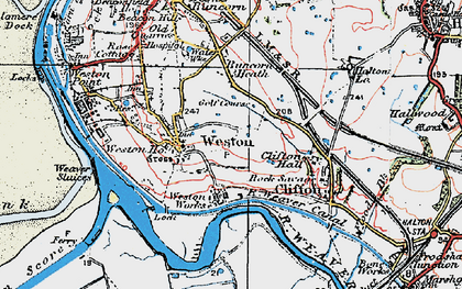 Old map of Rocksavage in 1923