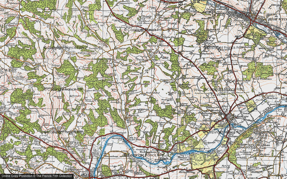 Old Map of Rockwell End, 1919 in 1919