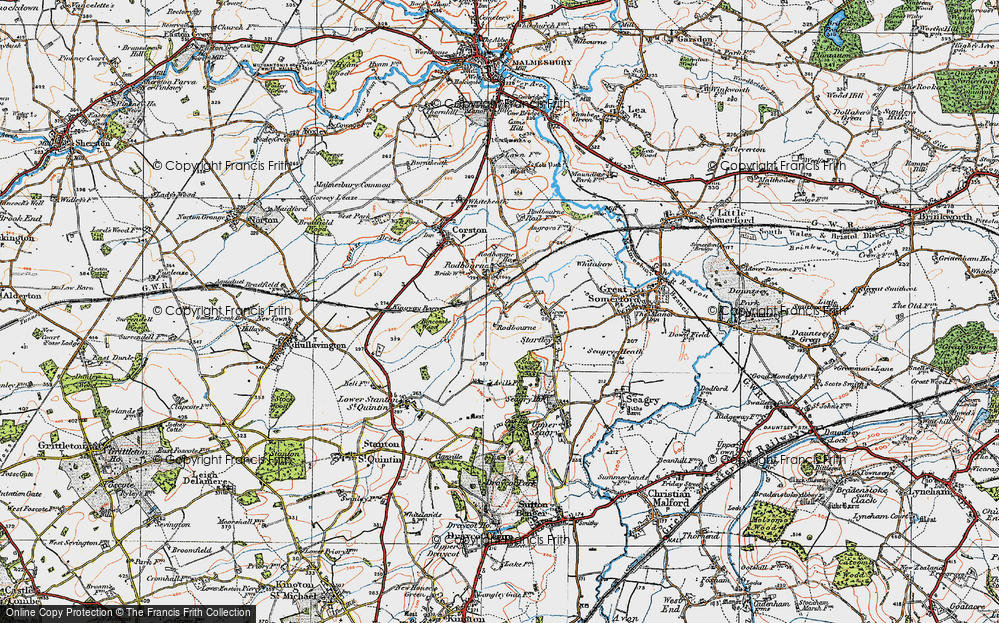 Old Map of Rodbourne Bottom, 1919 in 1919