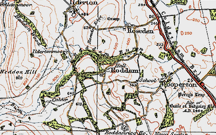 Old map of Roddam in 1926
