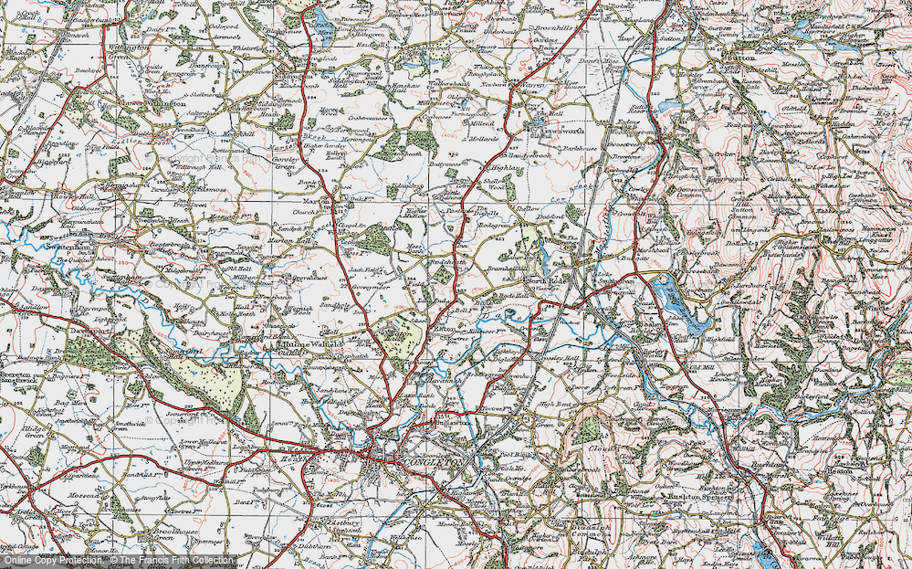 Old Map of Rodeheath, 1923 in 1923