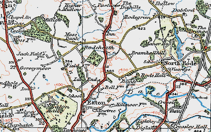 Old map of Rodeheath in 1923
