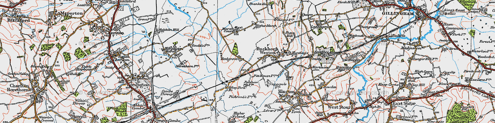 Old map of Rodgrove in 1919