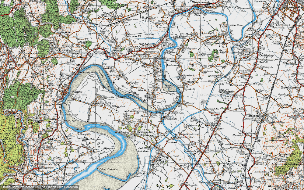 Old Map of Rodley, 1919 in 1919