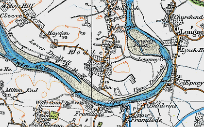 Old map of Rodley in 1919