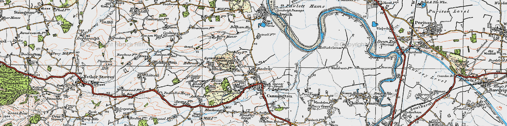 Old map of Bolham Ho in 1919