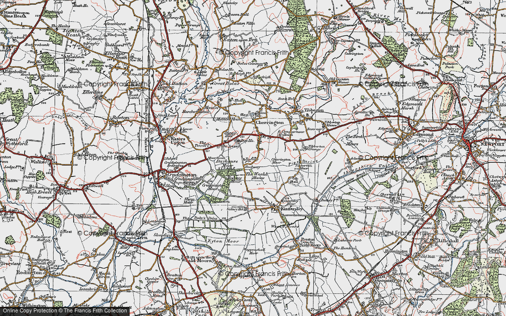 Old Map of Rodway, 1921 in 1921
