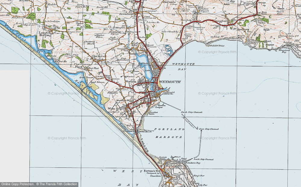 Old Map of Rodwell, 1919 in 1919