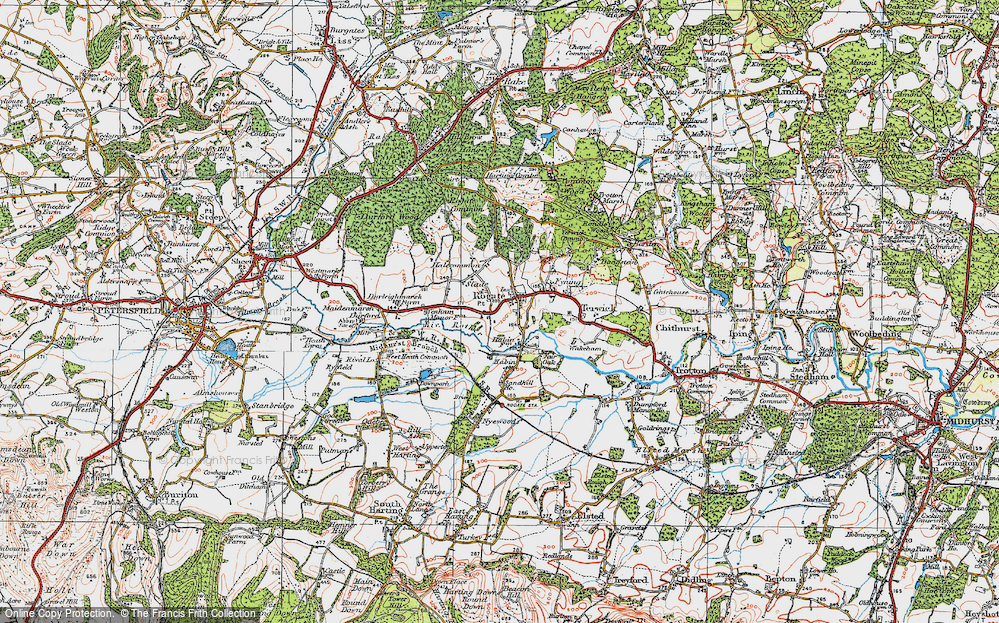 Old Map of Rogate, 1919 in 1919