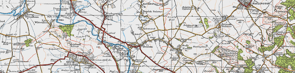 Old map of Rokemarsh in 1919