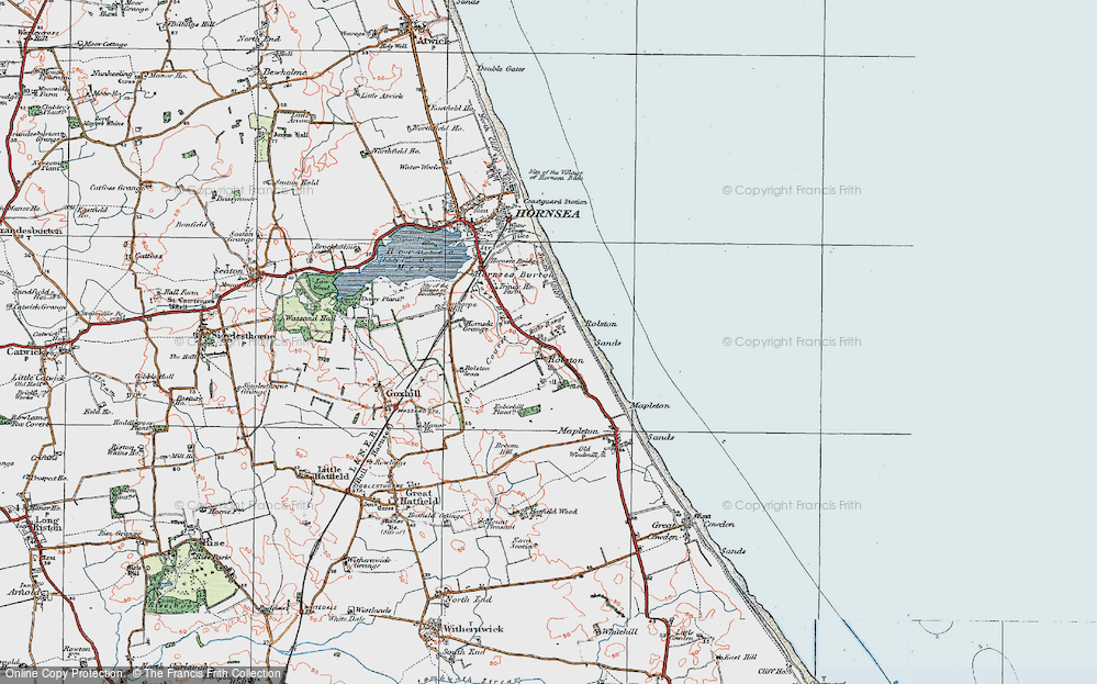 Old Map of Rolston, 1924 in 1924